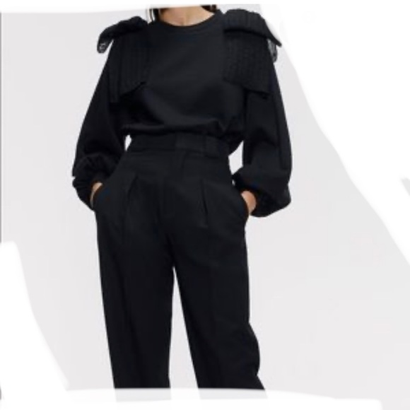 Zara Tops - Zara Bow Shoulder Sweatshirt